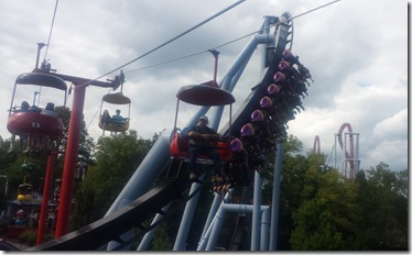 A couple of coasters from the gondola. Ryan and Alison are in car #13